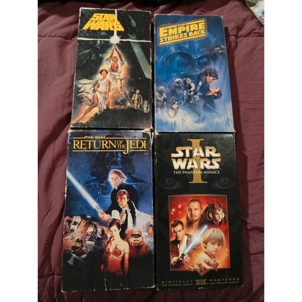 Star Wars VHS Lot episodes 1, 4-6